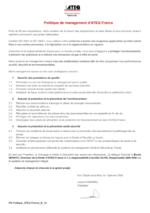 ATEQ FR POLICY MANAGEMENT